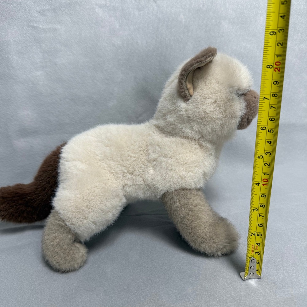 Douglas Cuddle Toy Siamese Cat Plush Stuffed Animal Cream Brown 4390 12 inch - Picture 9 of 9
